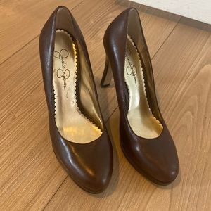 Jessica Simpson brown heels